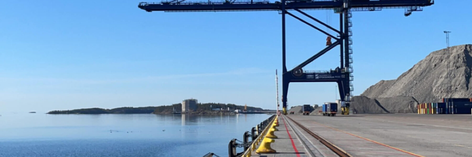 Quay side view from Hutchison Ports Stockholm